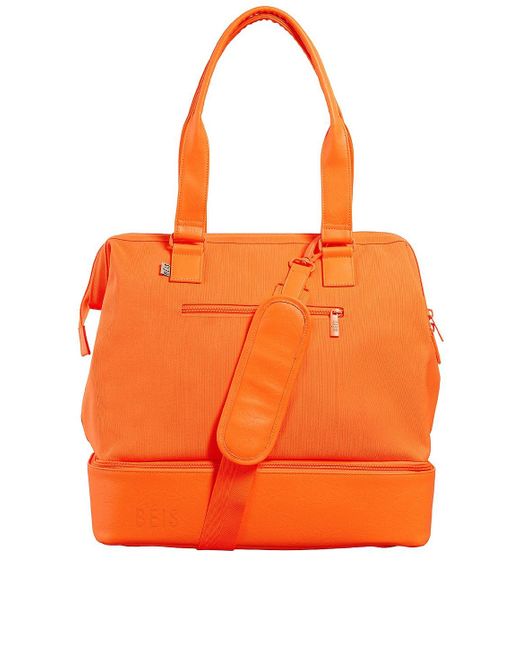 BEIS Orange The Mini Weekend Bag