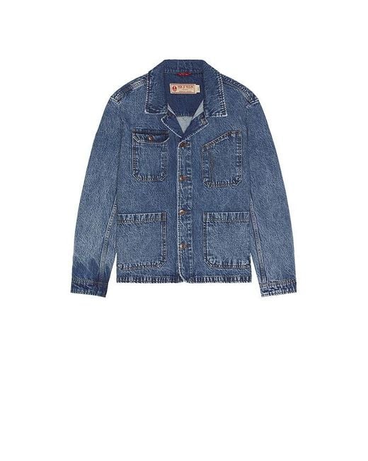 Iron & Resin Blue Kettle Denim Jacket for men