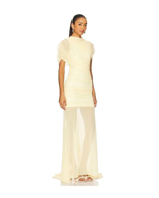 Amanda Uprichard Natural X Revolve Evianna Gown