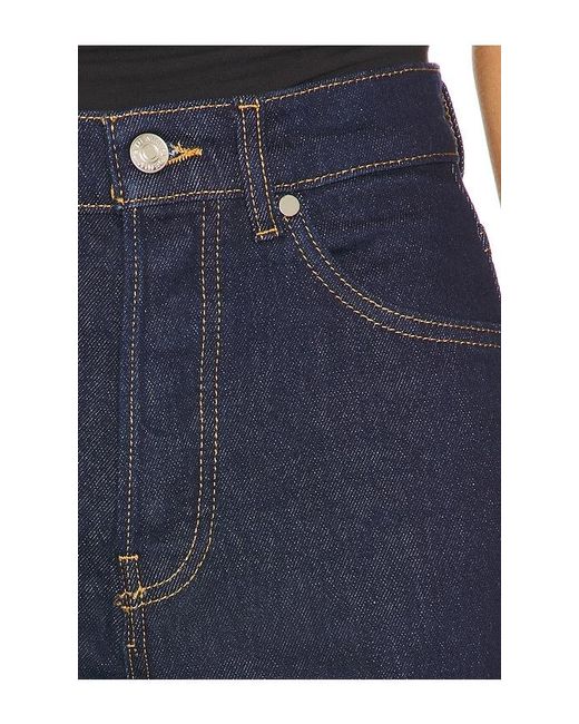 EB DENIM Blue High Rise Straight Jean