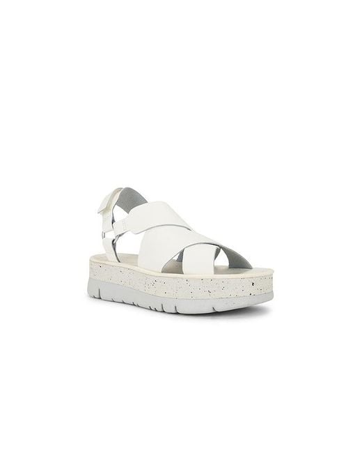 Camper White Oruga Up Sandal