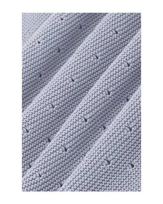 SRG Blue Gidget Knit Polo Cardigan