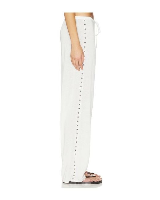 Frankie's Bikinis White Ela Knit Pant