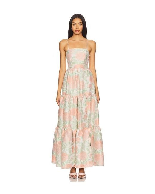 Elliatt Natural X Revolve Jacquard Gown