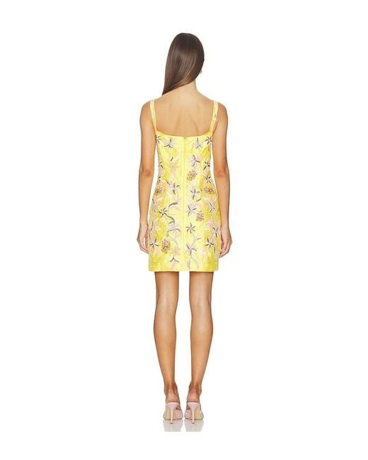 La Fuori Yellow Mini Dress