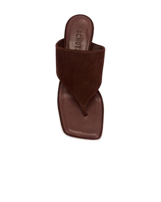 SCHUTZ SHOES Brown Sage Mid Stiletto Sandal