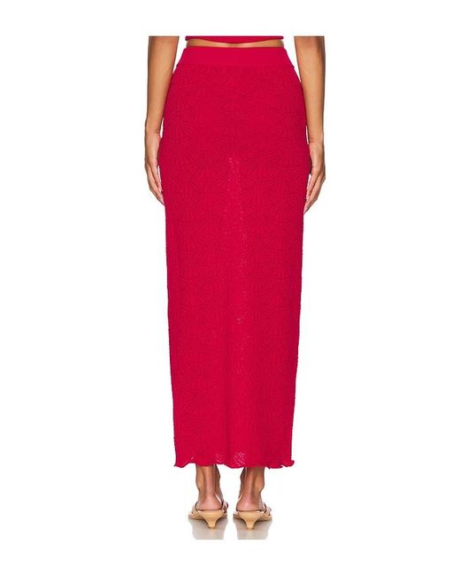 SNDY'S Red X Revolve Josefina Skirt