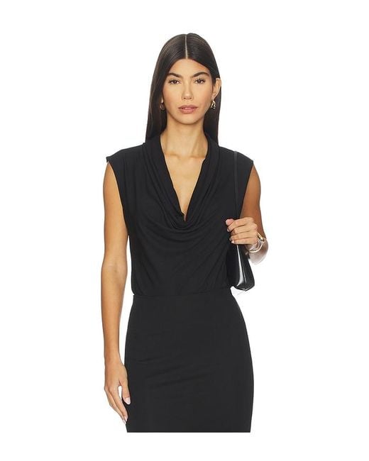 Anine Bing Black Jeanette Bodysuit