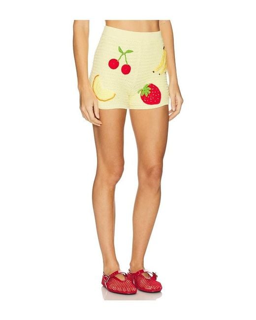 CAPITTANA Yellow Sasha Short