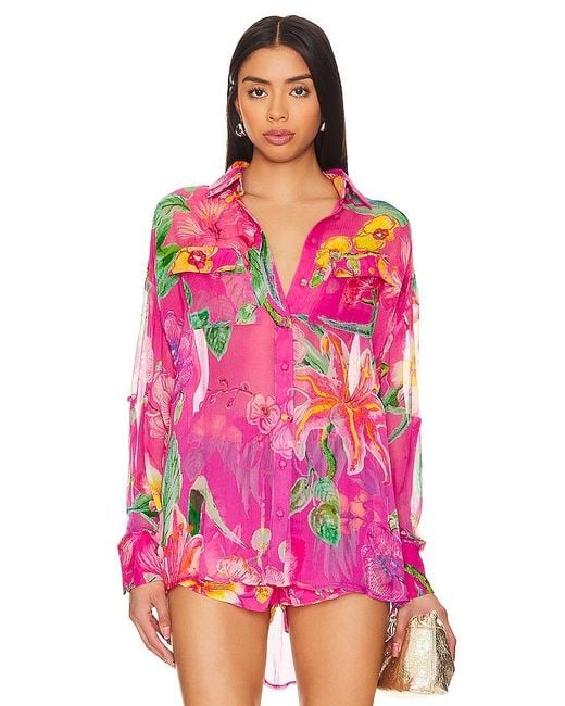Rococo Sand Pink Megan Button Up Shirt