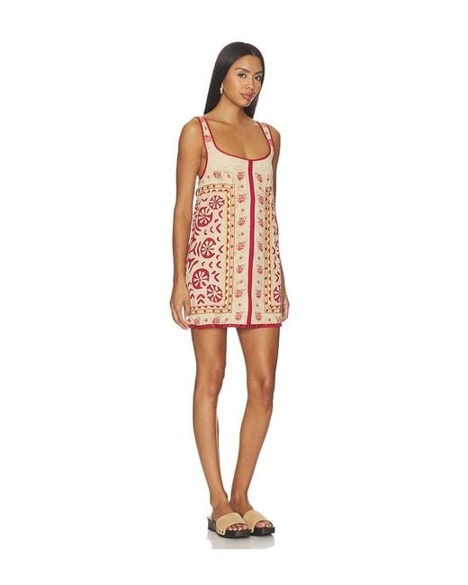 Free People Multicolor Fleur Mini Shift Dress