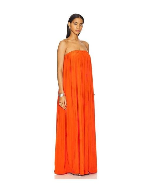 Vestido Largo Wynn En Color Burnt Talla En A.L.C. de color Orange