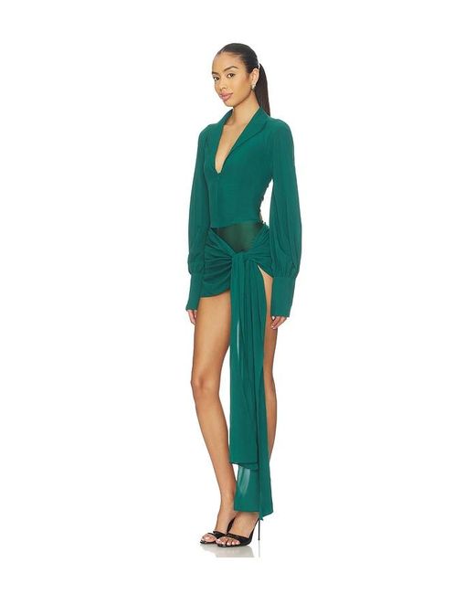 Kim Shui Green X Revolve Jeannie Mini Dress