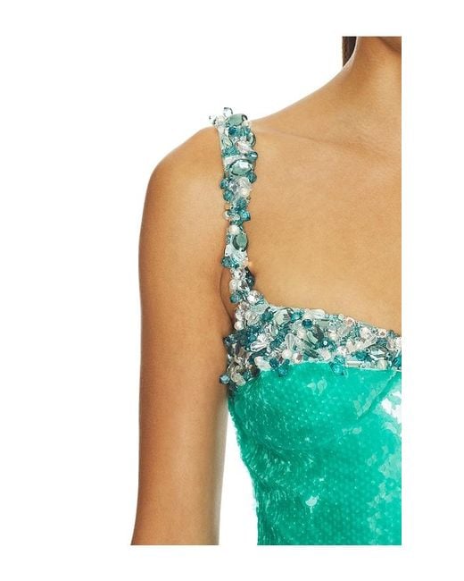 PATBO Blue Isla Sequin Mini Dress