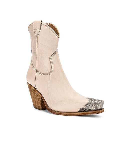 Free People White Brayden Western Boot