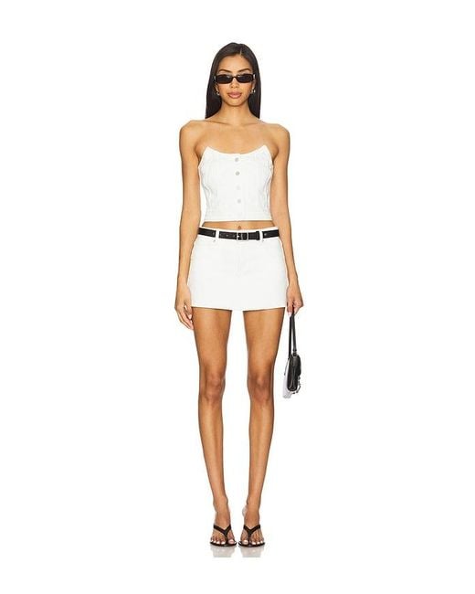 A.Brand White Angel Bustier Top