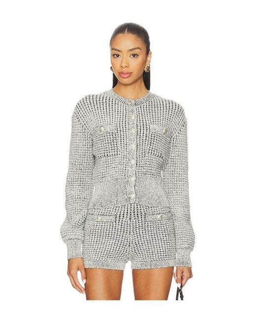 MAJORELLE Estelle Cardigan. Also Gray