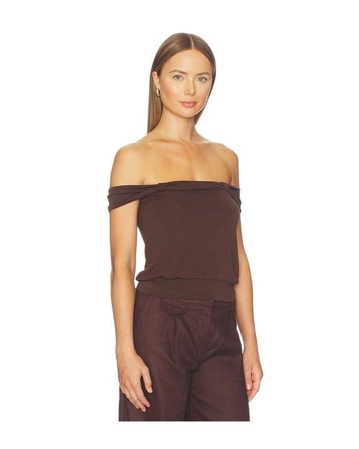geel Brown Wilson Top