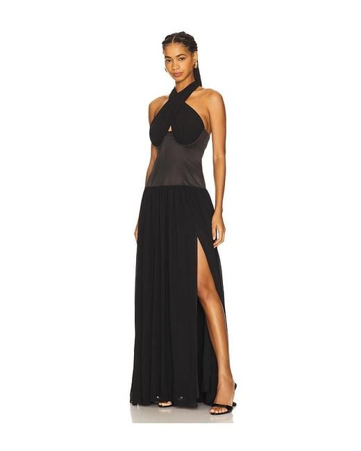 MAJORELLE Black Tia Maxi Dress