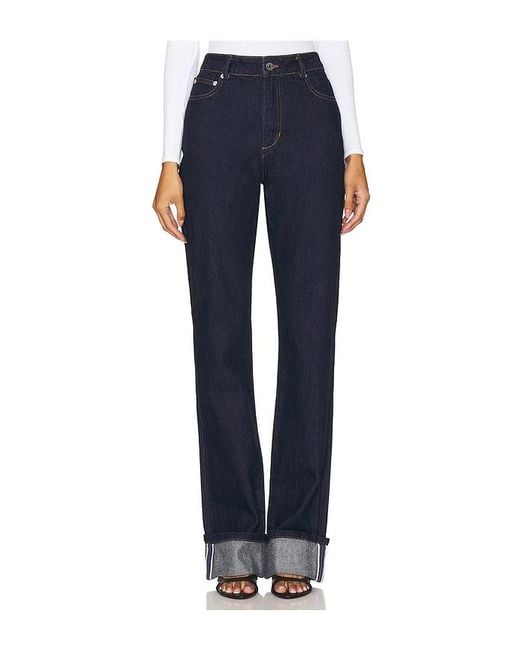 SER.O.YA Blue Ashton High Rise Slim Flare Jeans