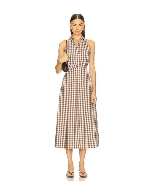 Veronica Beard Natural Mackey Midi Dress