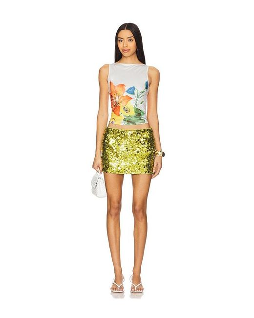superdown Yellow Ratana Micro Mini Skirt