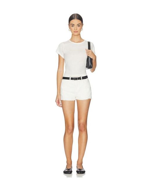 L'Agence White Clark High Rise Short