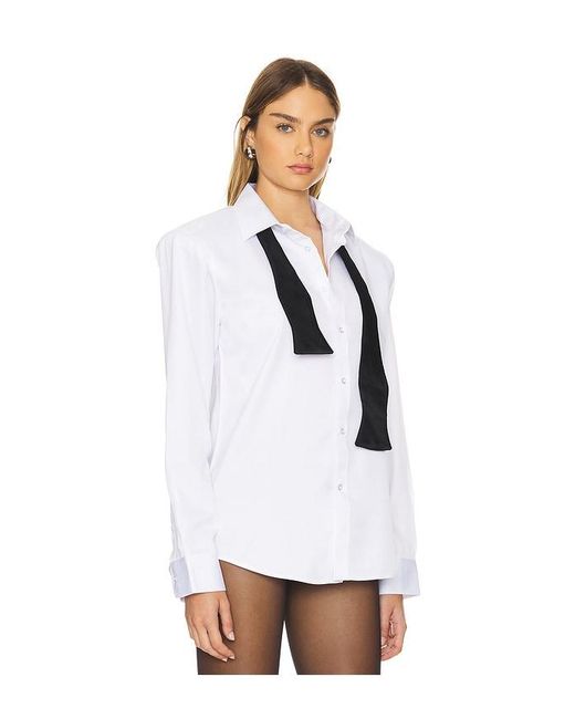 The Dolls House White Toni Bow Tie Shirt