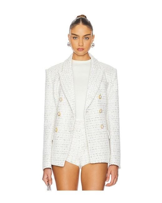 Camila Coelho White Annika Blazer