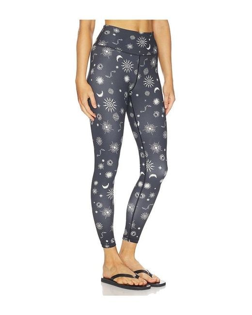 Spiritual Gangster Blue Solstice Lotus 7/8 Legging