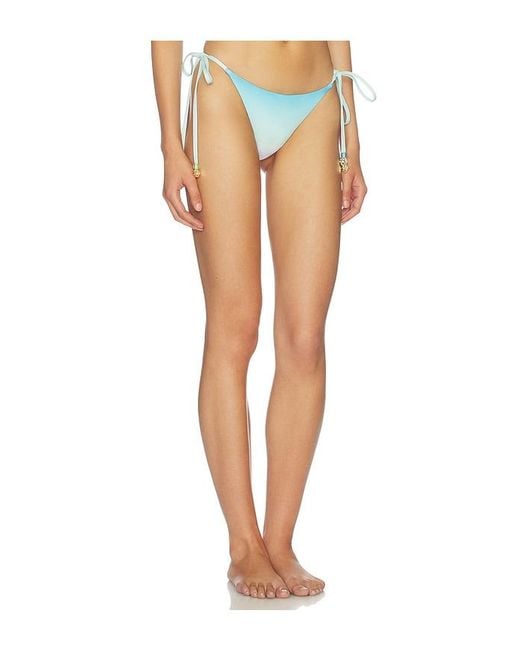 Casablanca White String Beaded Bikini Bottom