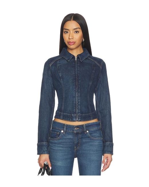 Levi's Blue Stretch Fitted Trucker