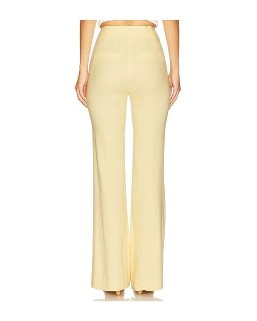 Veronica Beard Yellow Komi Pant