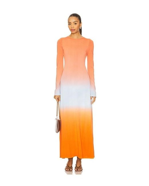 Solid & Striped Orange Maxikleid Dora