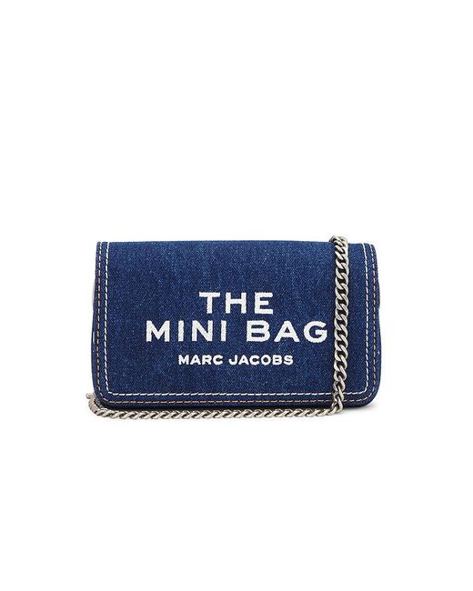 Marc Jacobs Blue The Denim Chain Mini Bag