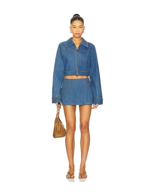 Lovers + Friends Blue Palmer Jacket