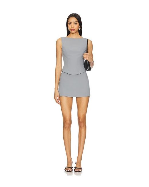 Amanda Uprichard Blue X Revolve Ines Top