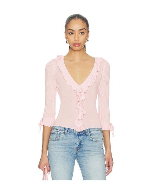 With Jean Pink Emily Top