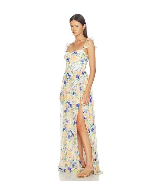 Amanda Uprichard Natural X Revolve Maxi Dress