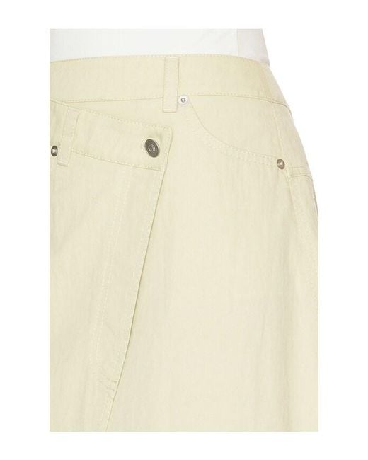 Camila Coelho Natural Ignacia Midi Skirt