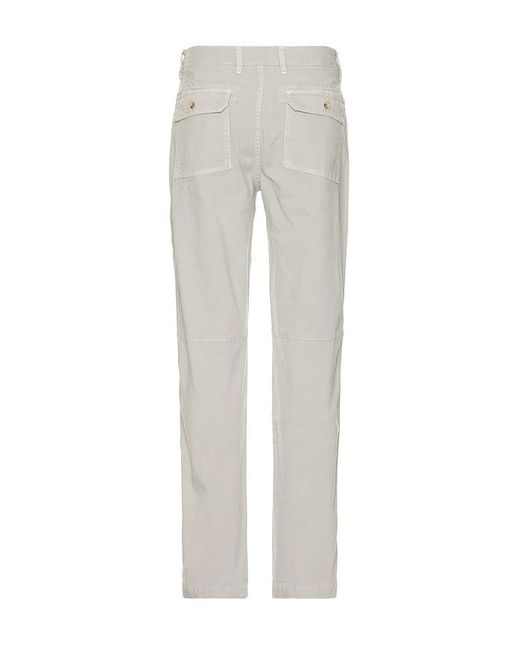 Marine Layer White Relaxed Fit Breyer Utility Pants for men