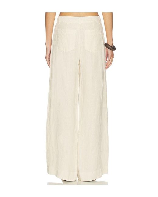 Sanctuary White The Linen Marine Wide Leg Pants