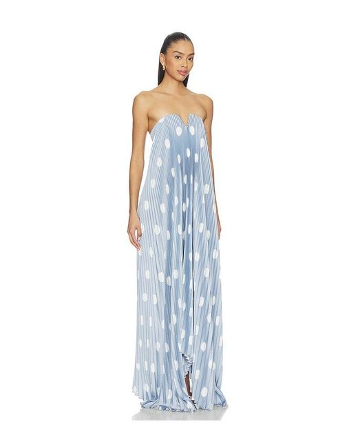 L'idée Blue Tie Gown