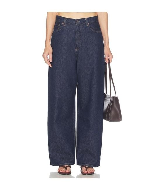 Agolde Blue Rounded Baggy Jeans