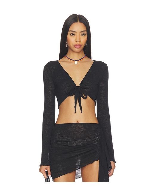 lovewave Black The Lenai Knit Top