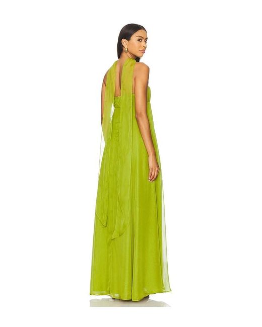 Lovers + Friends Green Estelle Gown