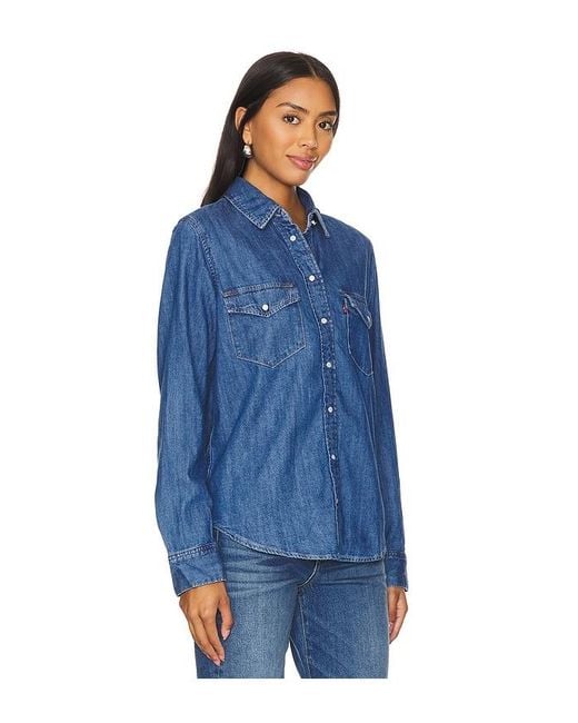 Levi's Blue Iconic Western Shirt