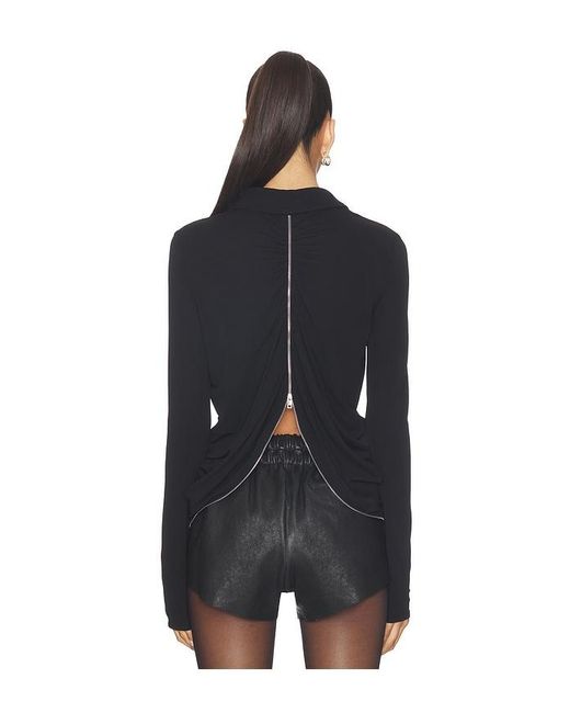 Alexander Wang Blue Drape Back Shirt