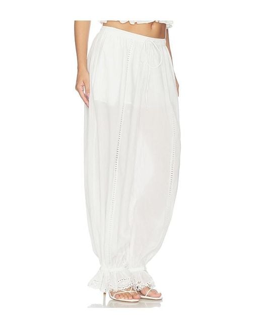 Camila Coelho White Carlina Pant