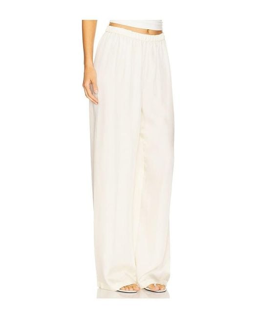 Enza Costa White Fluid Pant